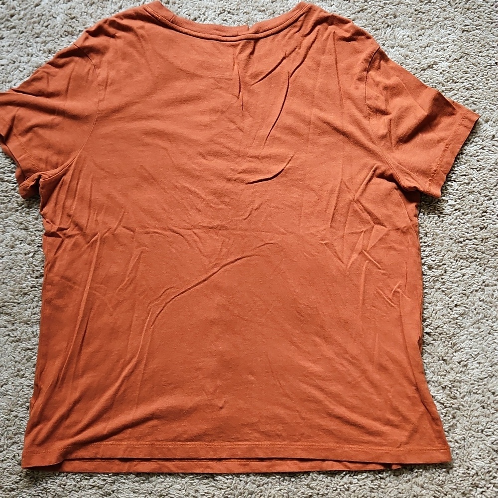 A New Day Orange Relaxed Short Sleeve Tee, Size XL - Picture 5 of 5